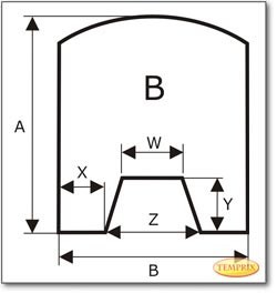 Plaque de sol, acier, format au choix S6