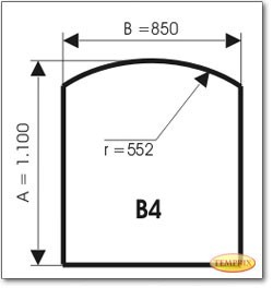 Plaque de sol, acier, format: B4