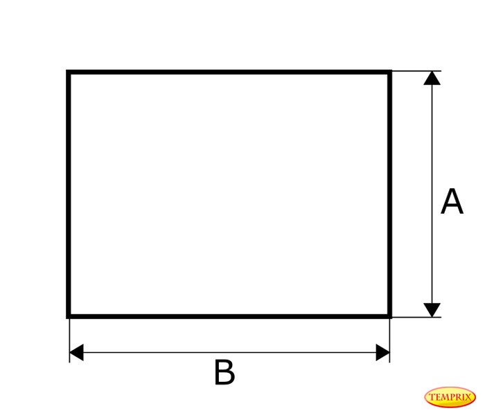 Format spécial Beta verre teinté gris avec pieds en acier