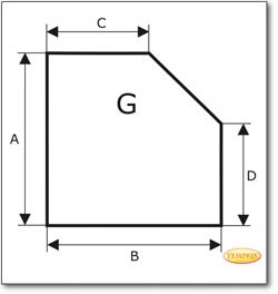 Plaque de sol, verre clair, format au choix S1