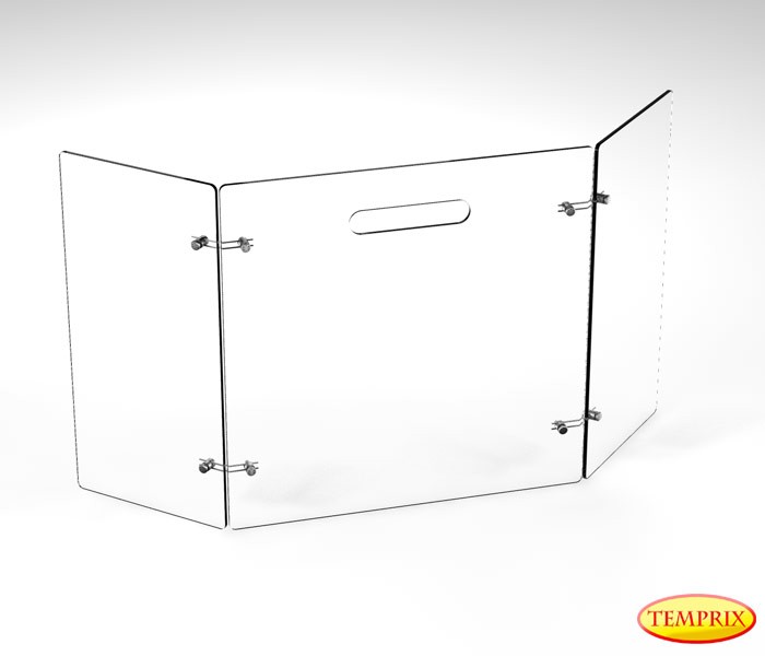 Pare-étincelles De Luxe verre clair 600mm x 954mm