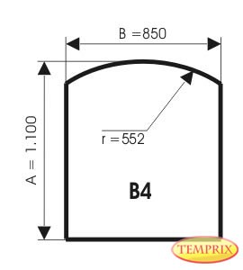 Plaque de sol, acier spécial, forme: B4