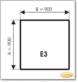 Plaque de sol, verre teinté gris, format: A1 format: E3