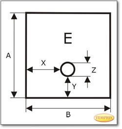 Plaque de sol, verre clair, format au choix S5