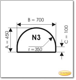 Plaque de sol, verre sablé Ice-Look, format: N3