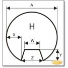 Plaque de sol, acier, format au choix S6