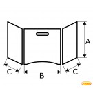 Pare-étincelles format spécial Brilliant verre clair