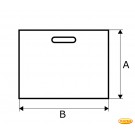 Pare-étincelles format spécial Square verre clair avec Pieds en acier spécial