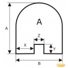 Plaque de sol en acier inoxydable, format de choix S2