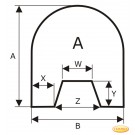 Plaque de sol en acier inoxydable, format de choix S6