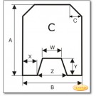 Plaque de sol, acier spécial, format de choix S6