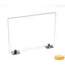 Pare-étincelles Beta verre clair 540mm x 600mm avec pieds en acier spécial