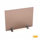 Pare-étincelles Beta verre teinté brun 540mm x 600mm avec Pieds en acier