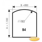 Plaque de sol, acier spécial, forme: B4