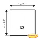 Plaque de sol, Aluminium, forme: E3