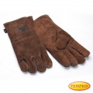 Gants de cheminée, poêle et barbecue, Couleur: marron