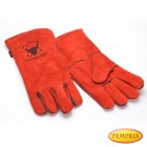 Gants de cheminée, poêle et barbecue, Couleur: rouge