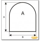 Plaque de sol pour cheminée et poêle, verre clair, format au choix S1