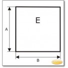 Plaque de sol, Plaque de cheminée, Plaque de poêle, Plaque en verre clair, format au choix S1