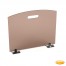Pare-étincelles Classic verre teinté brun 540mm x 600mm avec Pieds en acier spécial